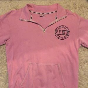 Pink quarter zip shirt